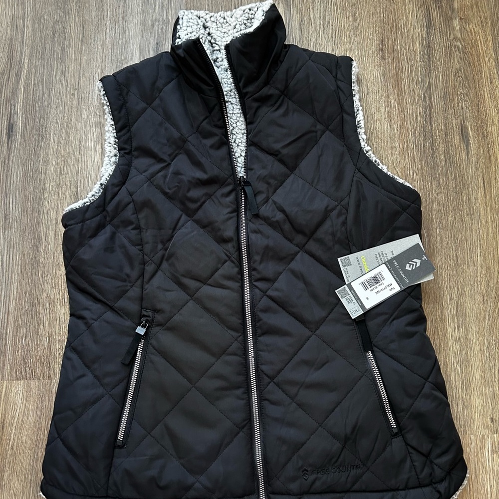 Black Quilted Vest